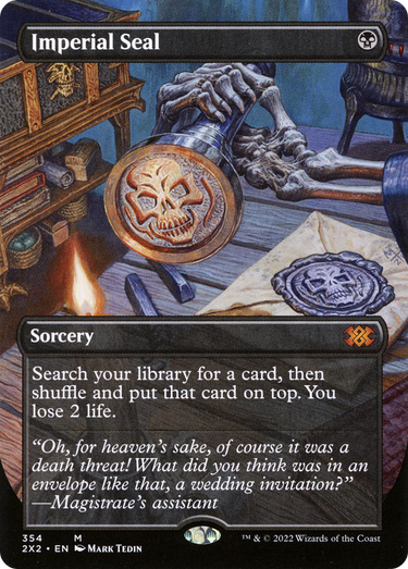 Imperial Seal (Borderless) (2X2-354) - Double Masters 2022 (Borderless) Foil