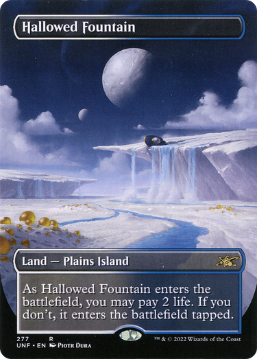 Hallowed Fountain (Borderless) (UNF-277) - Unfinity (Borderless) Foil