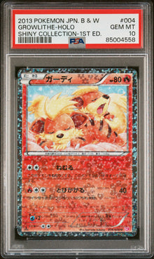 Growlithe Holo 1st Ed. JPN #004 PSA 10