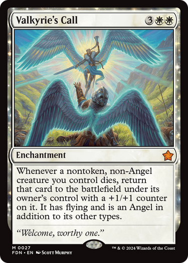Valkyrie's Call (FDN-027) - Foundations: (enchantment)