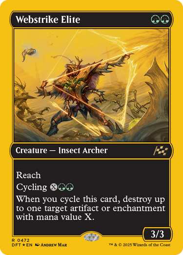 Webstrike Elite (First-Place Foil) (DFT-472) - Aetherdrift Foil