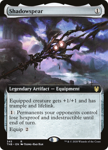 Shadowspear (Extended Art) (THB-345) - Theros Beyond Death: (Extended Art) Foil