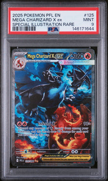 Mega Charizard X ex Special Illustration Rare #125 PSA 9