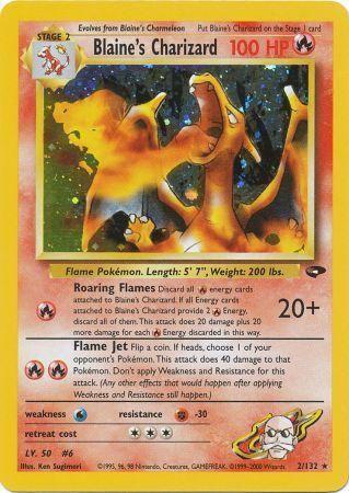 Blaine's Charizard/132 - Gym Challenge Unlimited Holofoil
