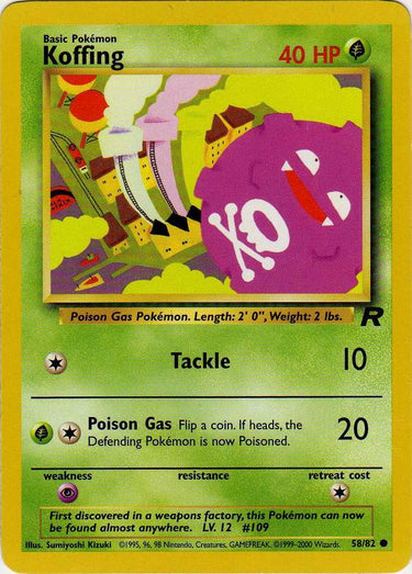 Koffing 58/82 - Team Rocket Unlimited