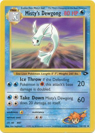 Misty's Dewgong 54/132 - Gym Challenge Unlimited