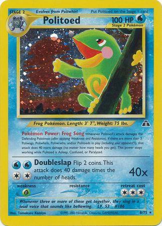 Politoed (8)/75 - Neo Discovery Unlimited Holofoil