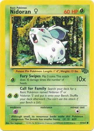 Nidoran F 57/64 - Jungle Unlimited