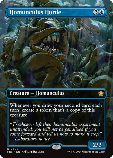 Homunculus Horde (Borderless) (FDN-308) - Foundations (Borderless)