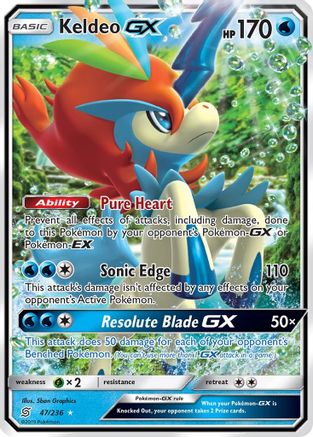 Keldeo GX 47/236 - SM  Unified Minds Holofoil