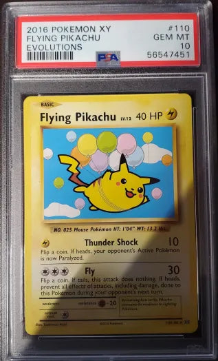 [Consignment] Flying Pikachu Evolutions PSA 10