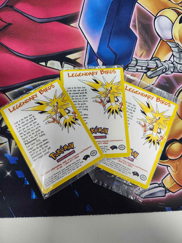 Pokemon Legendary Birds Articuno Moltres Zapdos 2000 Movie Promos Sealed WOTC