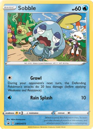 Sobble - SWSH073 SWSH073/307 - SWSH Sword & Shield Promo Cards Holofoil