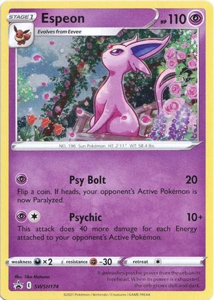 Espeon - SWSH174 SWSH174/307 - SWSH Sword & Shield Promo Cards Holofoil