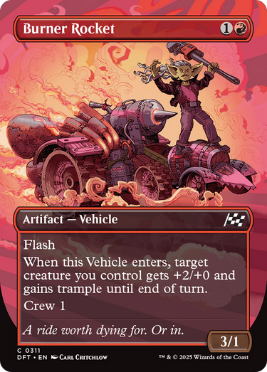 Burner Rocket (Borderless) (DFT-311) - Aetherdrift (Borderless) Foil