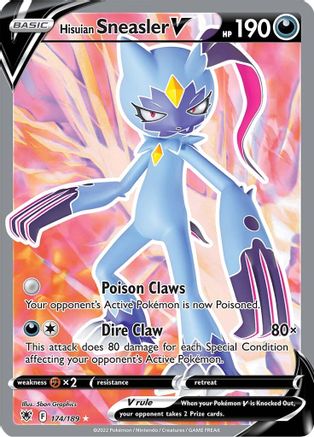 Hisuian Sneasler V (Full Art) 174/189 - SWSH10 Astral Radiance Holofoil