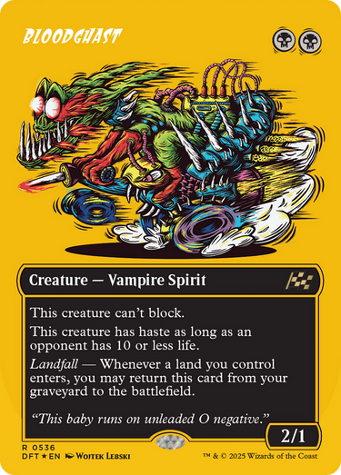 Bloodghast (Borderless) (First-Place Foil) (DFT-536) - Aetherdrift (Borderless) Foil