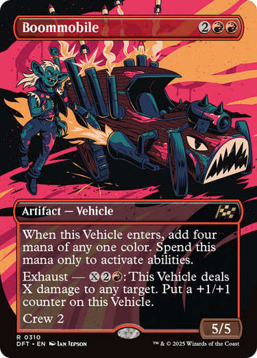 Boommobile (Borderless) (DFT-310) - Aetherdrift (Borderless) Foil