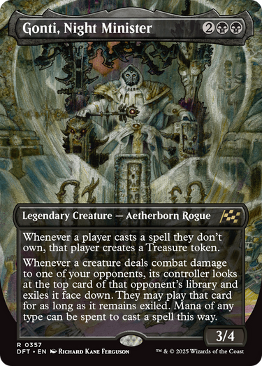 Gonti, Night Minister (Borderless) (DFT-357) - Aetherdrift (Borderless)