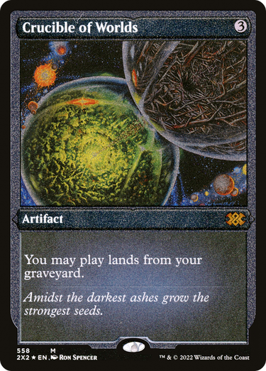 Crucible of Worlds (Foil Etched) (2X2-558) - Double Masters 2022 Foil