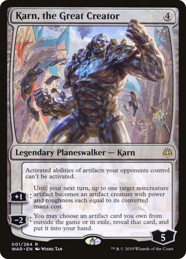 Karn, the Great Creator (PPTHB-001) - War of the Spark Promos Foil