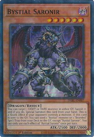 Bystial Saronir (DABL-EN007) - Darkwing Blast 1st Edition