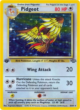 Pidgeot (8) 8/64 - Jungle Unlimited Holofoil