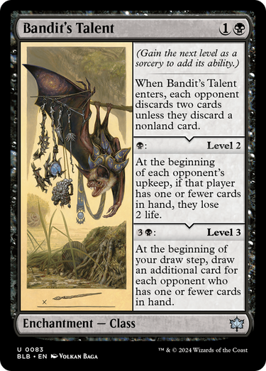Bandit's Talent (BLB-083) - Bloomburrow Foil