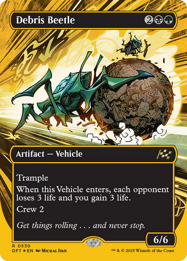 Debris Beetle (Borderless) (First-Place Foil) (DFT-530) - Aetherdrift (Borderless) Foil