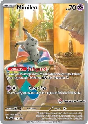 [Consignment] Mimikyu - 075 (Pokemon Center Exclusive) 75 - SV Scarlet & Violet Promo Cards Holofoil