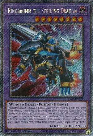 Rindbrumm the Striking Dragon (Platinum Secret Rare) (RA02-EN025) - 25th Anniversary Rarity Collection II 1st Edition