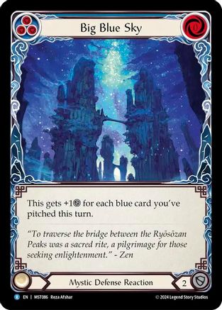 Big Blue Sky (MST086) - Part the Mistveil Rainbow Foil