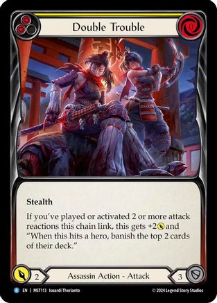 Double Trouble (Yellow) (MST113) - Part the Mistveil Rainbow Foil