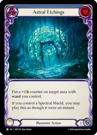 Astral Etchings (Blue) (MST136) - Part the Mistveil Rainbow Foil