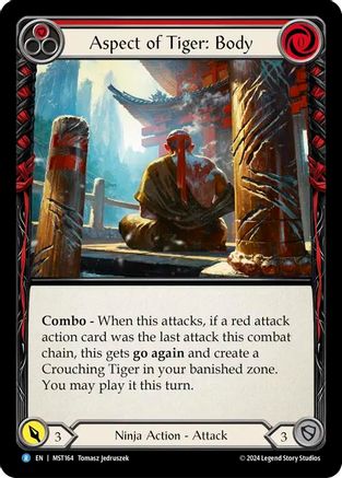 Aspect of Tiger: Body (MST164) - Part the Mistveil Rainbow Foil