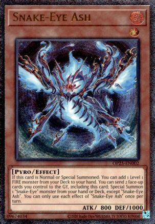Snake-Eye Ash (UTR) (OP25-EN002) - OTS Tournament Pack 25 Unlimited