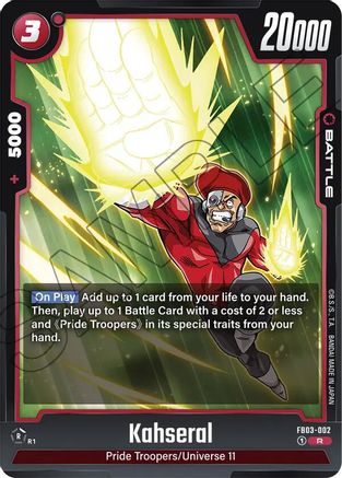 Kahseral (FB03-002) - Raging Roar Holofoil