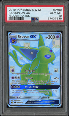 Espeon GX Full Art Shiny #SV60 PSA 10