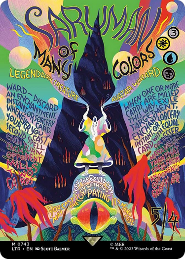 Saruman of Many Colors (Borderless Poster) (LTR-743) - The Lord of the Rings: Tales of Middle-earth (Borderless) Foil
