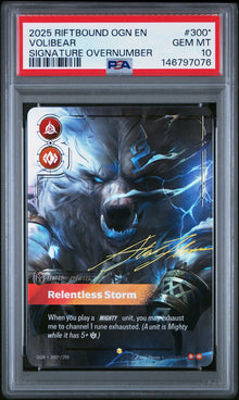 Volibear 300* Signature Overnumber PSA 10 - front