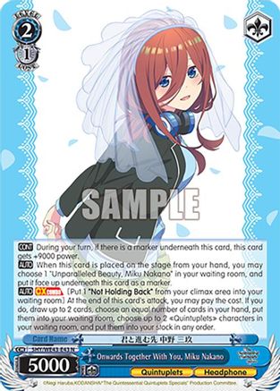Onwards Together With You, Miku Nakano (5HY/WE43-E43 N) - The Quintessential Quintuplets Specials Premium Booster