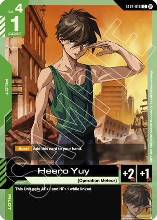 Heero Yuy ST02-010/undefined - Edition Beta