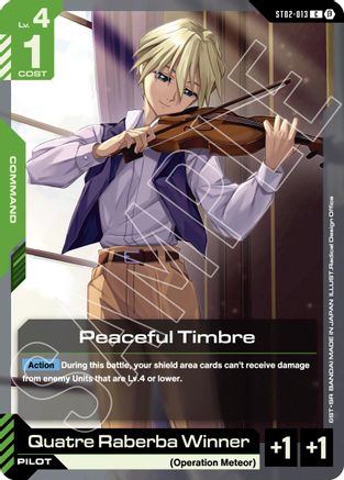 Peaceful Timbre ST02-013/undefined - Edition Beta