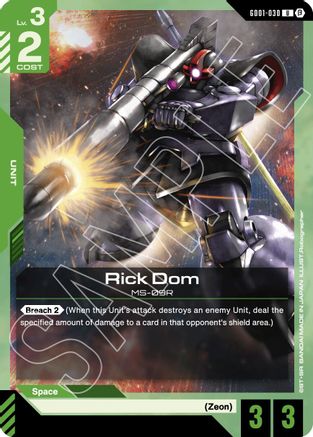 Rick Dom GD01-030/undefined - Edition Beta