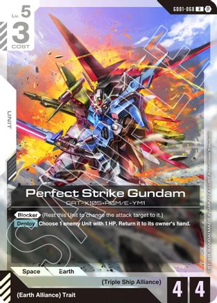 Perfect Strike Gundam GD01-068/undefined - Edition Beta Holofoil