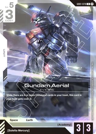 Gundam Aerial GD01-070/undefined - Edition Beta Holofoil