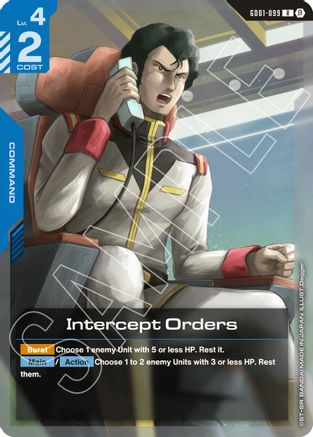 Intercept Orders GD01-099/undefined - Edition Beta Holofoil
