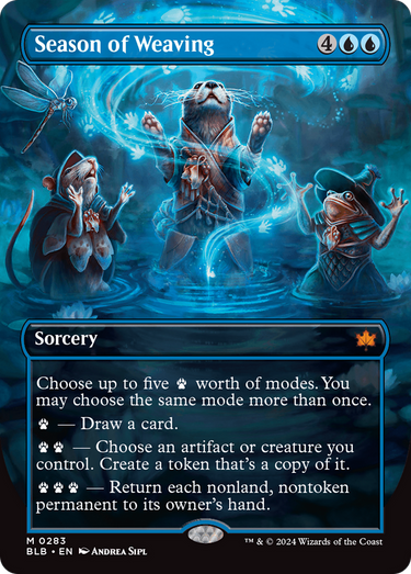 Season of Weaving (Borderless) (BLB-283) - Bloomburrow: (Showcase) (Borderless)