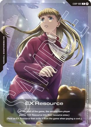EX Resource (EXRP-001) (Mobile Suit Gundam Wing) EXRP-001/undefined - Promotional EX Resource Tokens Holofoil