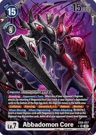 Abbadomon Core (Alternate Art) (EX9-057) - Versus Monsters Foil